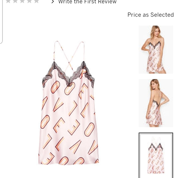 Victoria secret satin jacquard lace trim slip - Picture 2 of 6